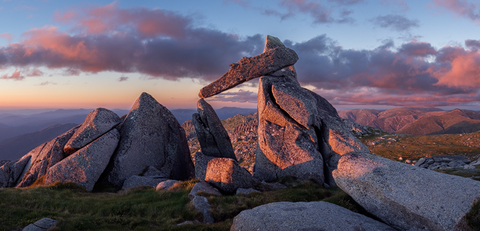 Keep this view from Mt Townsend towards Jagungal serene and untrampled - Register now. Photo: Tony Brown