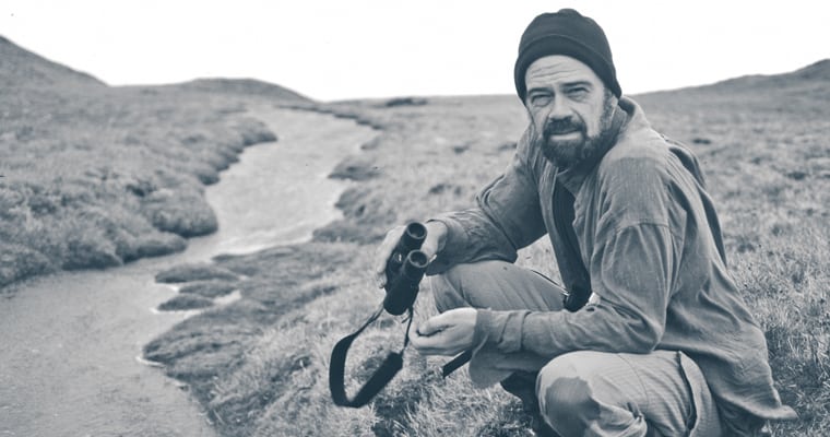 Tim Low on Macquarie Island.