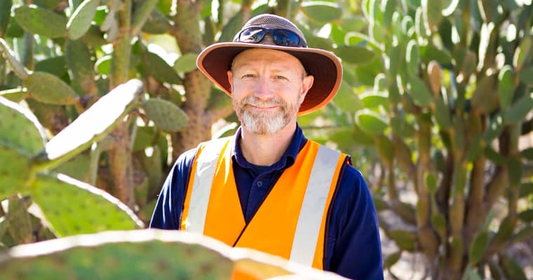 Mathew Warren works for Queensland's Southern Downs Regional Council, which won a 2019 Froggatt Award for their pioneering and innovative Invasive Pest Control Scheme that rewards landholders for undertaking pest and weed management.