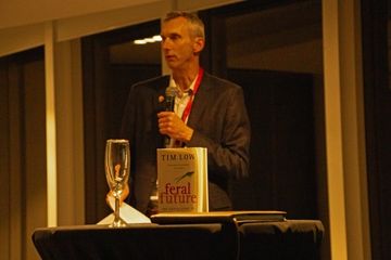 Invasive Species Council CEO Andrew Cox speaks at an intimate 20th birthday celebration feature image.