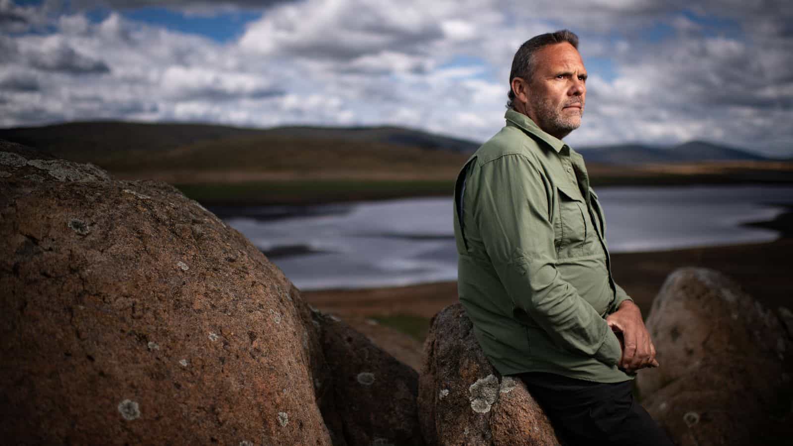 Richard Swain, Voice of Country program manager, in Kosciuszko National Park